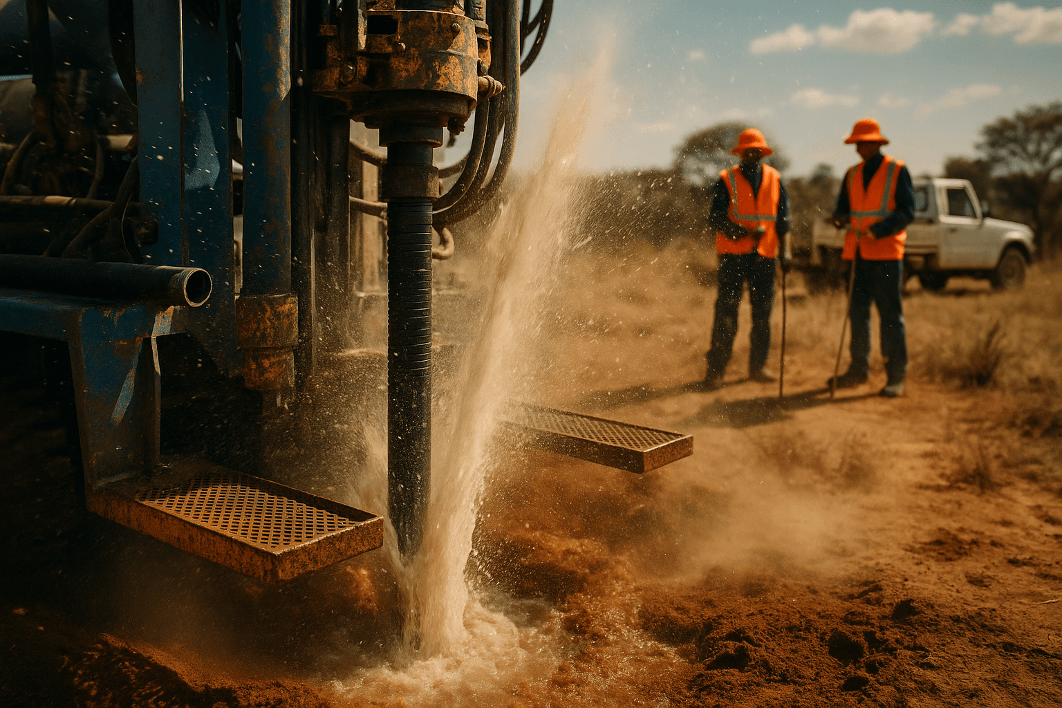 Shamah Engineering Borehole Drilling Action